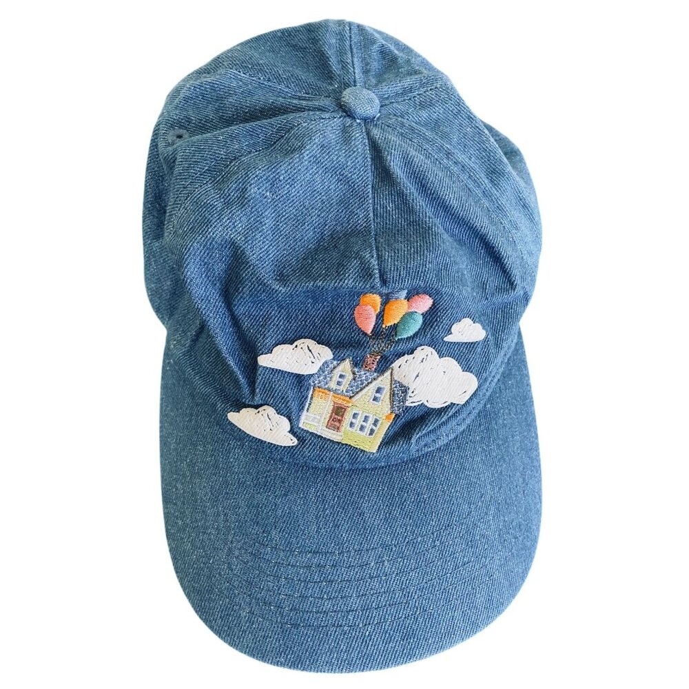 Disney Pixar Up Adjustable Hat Embroidered Balloons House Adult